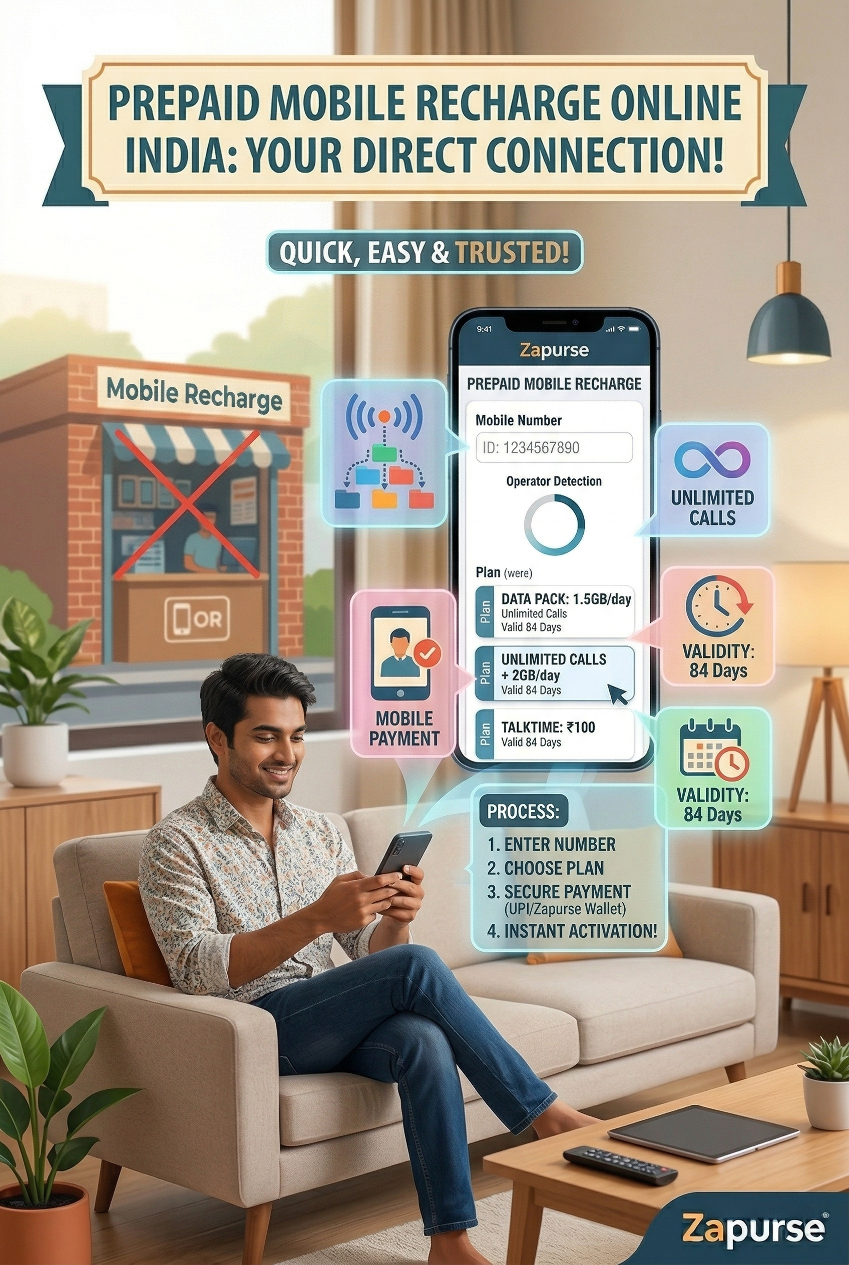 Prepaid Mobile Recharge Online India